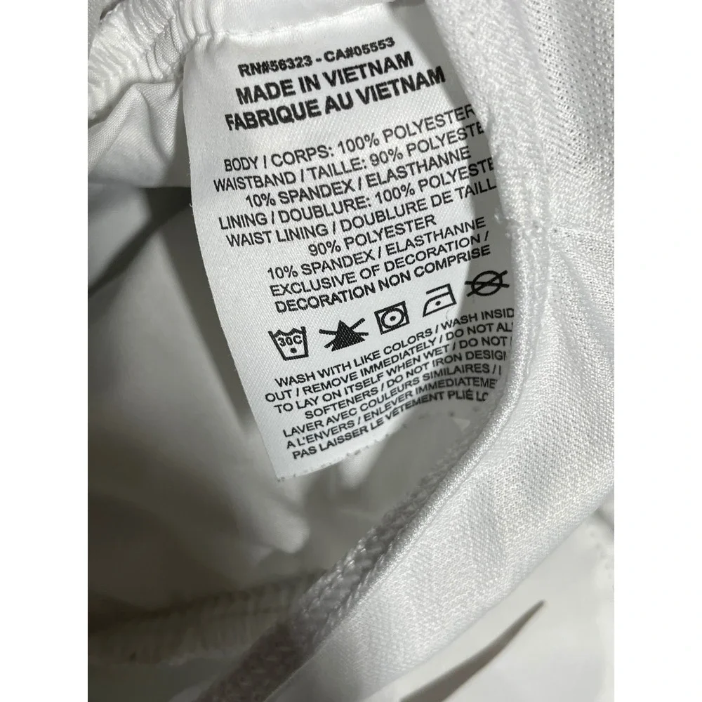 Nike Dri-FIT Womens White Running Shorts XS Athletic Liner Zip Pocket 4380